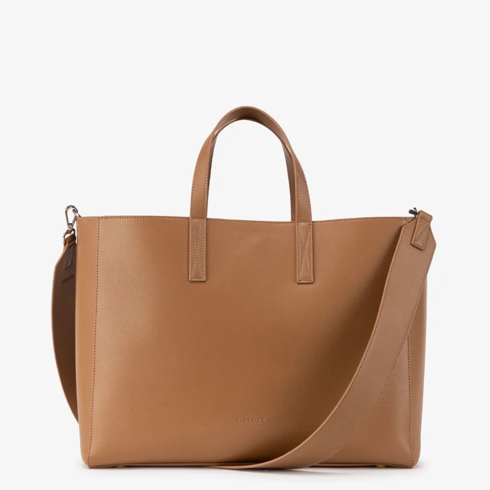 Calpak Haven Laptop Tote Bag in Toffee